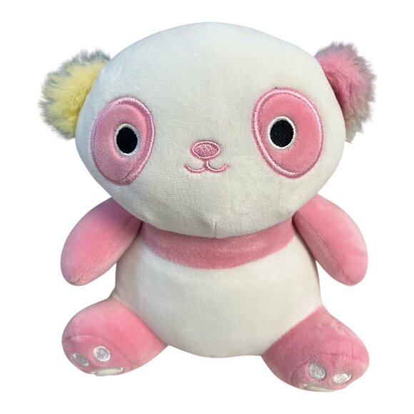 Kaldette the Panda Squishmallow 8” – Target Exclusive – Pink with Rainbow Ears – - Picture 1 of 3
